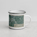 Right View Custom Clemson South Carolina Map Enamel Mug in Afternoon