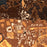 Clemson South Carolina Map Print in Ember Style Zoomed In Close Up Showing Details