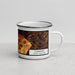 Right View Custom Clemson South Carolina Map Enamel Mug in Ember