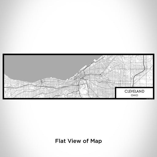Flat View of Map Custom Cleveland Ohio Map Enamel Mug in Classic