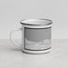Left View Custom Cleveland Ohio Map Enamel Mug in Classic