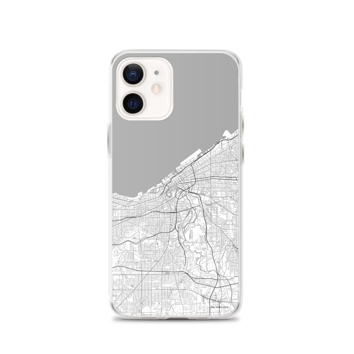 Custom Cleveland Ohio Map iPhone 12 Phone Case in Classic