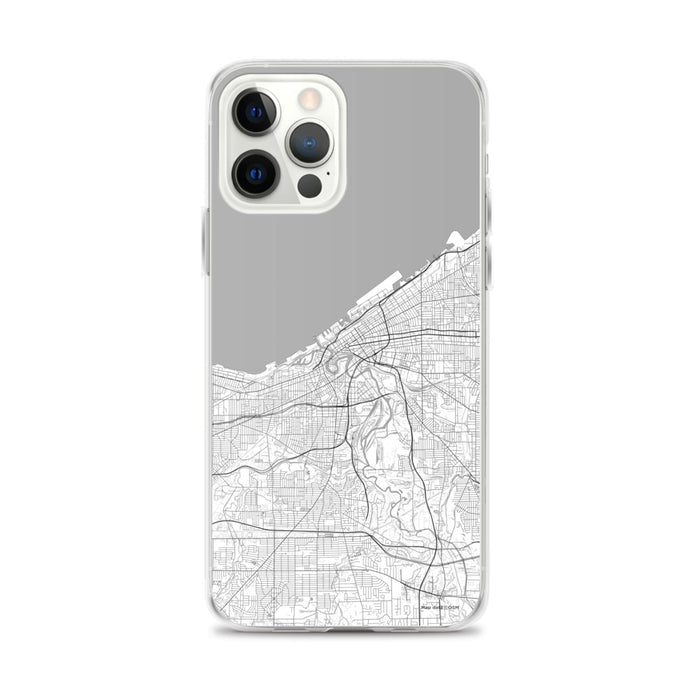 Custom Cleveland Ohio Map iPhone 12 Pro Max Phone Case in Classic