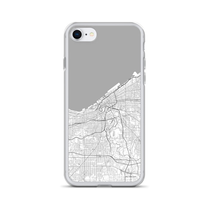 Custom Cleveland Ohio Map iPhone SE Phone Case in Classic