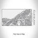 Rendered View of Cleveland Ohio Map Engraving on 17oz Stainless Steel Insulated Cola Bottle in White