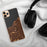 Custom Cleveland Ohio Map Phone Case in Ember on Table with Black Headphones