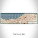 Flat View of Map Custom Cleveland Ohio Map Enamel Mug in Woodblock