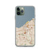 Custom Cleveland Ohio Map Phone Case in Woodblock