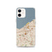 Custom Cleveland Ohio Map iPhone 12 Phone Case in Woodblock