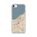 Custom Cleveland Ohio Map iPhone SE Phone Case in Woodblock