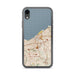 Custom Cleveland Ohio Map Phone Case in Woodblock