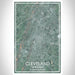 Cleveland Tennessee Map Print Portrait Orientation in Afternoon Style With Shaded Background