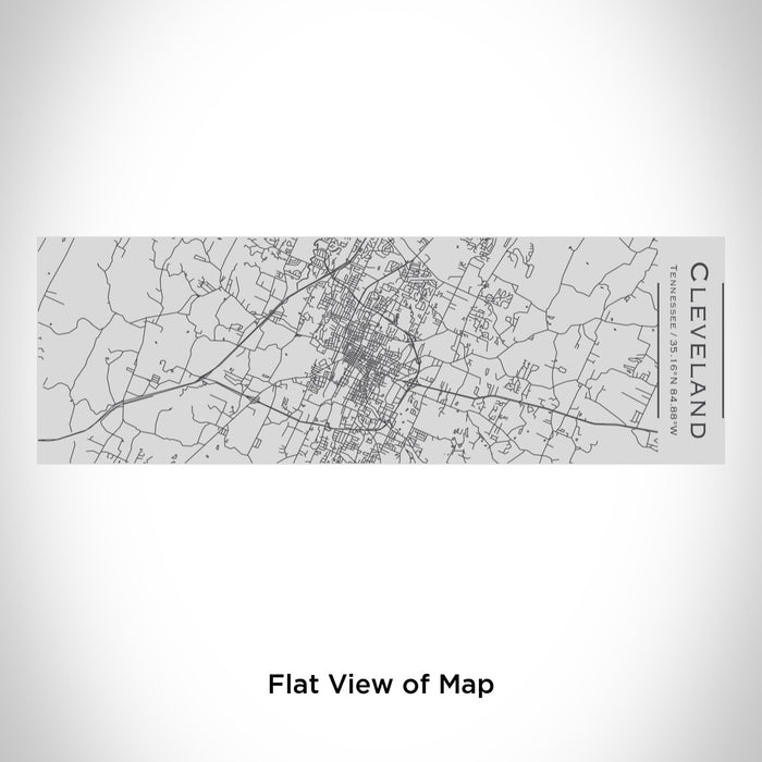 Rendered View of Cleveland Tennessee Map Engraving on 10oz Stainless Steel Insulated Cup with Sipping Lid