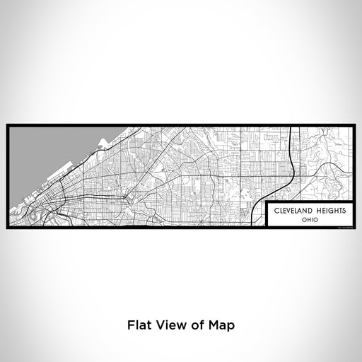 Flat View of Map Custom Cleveland Heights Ohio Map Enamel Mug in Classic