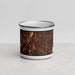 Front View Custom Clifton New Jersey Map Enamel Mug in Ember