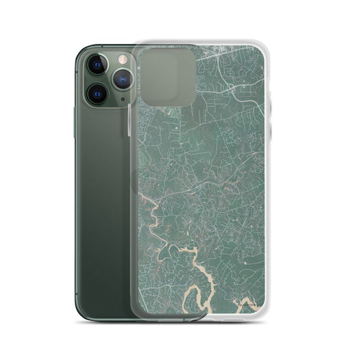 Custom Clifton Virginia Map Phone Case in Afternoon