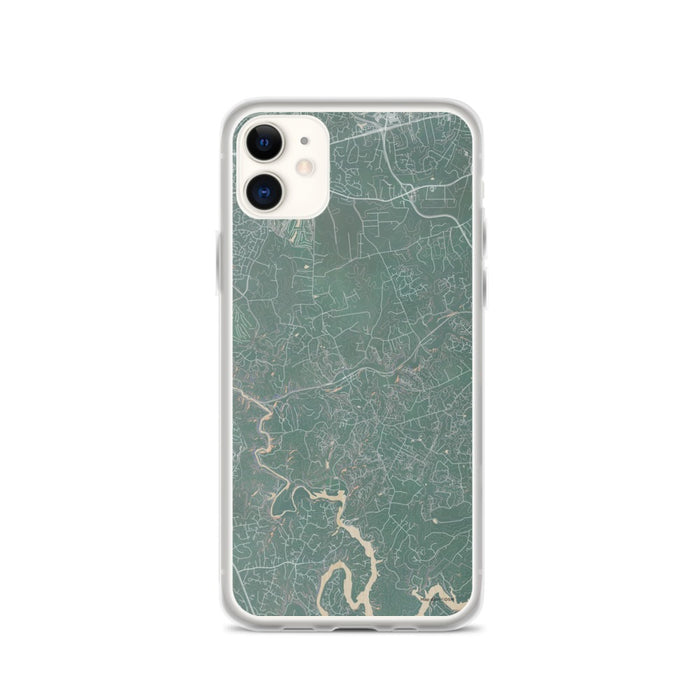 Custom iPhone 11 Clifton Virginia Map Phone Case in Afternoon