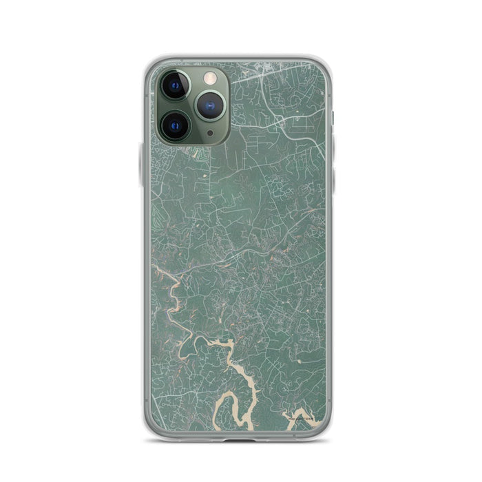 Custom iPhone 11 Pro Clifton Virginia Map Phone Case in Afternoon
