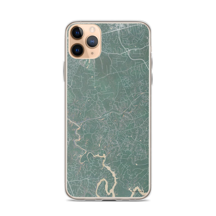 Custom iPhone 11 Pro Max Clifton Virginia Map Phone Case in Afternoon