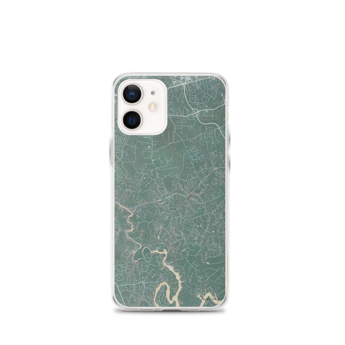 Custom iPhone 12 mini Clifton Virginia Map Phone Case in Afternoon