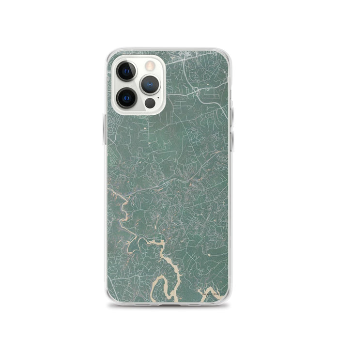 Custom iPhone 12 Pro Clifton Virginia Map Phone Case in Afternoon