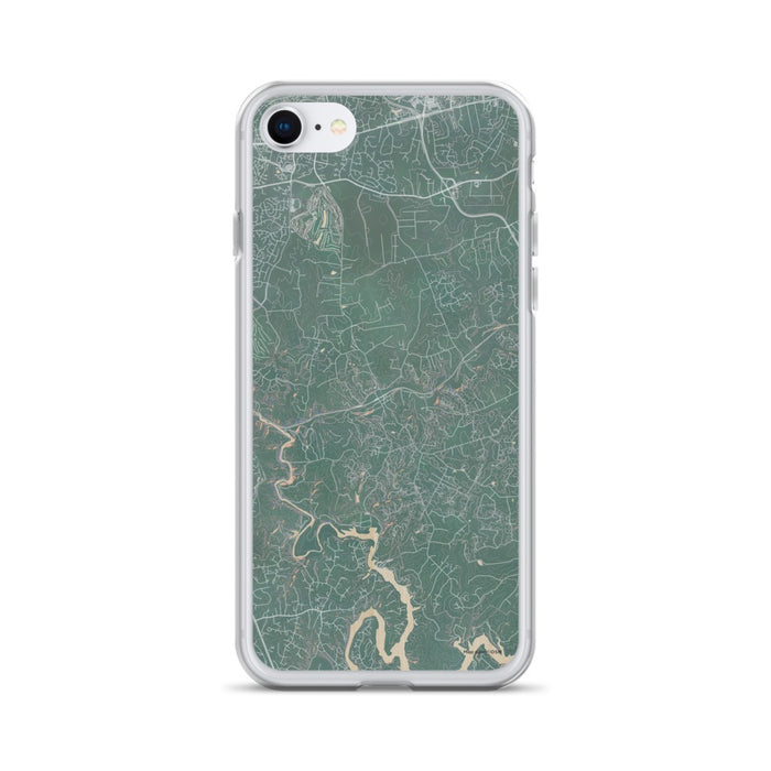 Custom iPhone SE Clifton Virginia Map Phone Case in Afternoon
