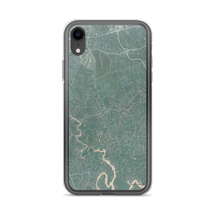 Custom iPhone XR Clifton Virginia Map Phone Case in Afternoon