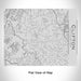 Rendered View of Clifton Virginia Map Engraving on 20oz Stainless Steel Insulated Bottle with Bamboo Top