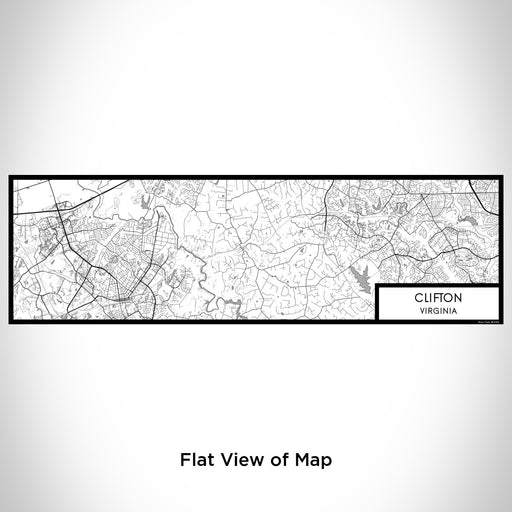 Flat View of Map Custom Clifton Virginia Map Enamel Mug in Classic