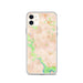 Custom iPhone 11 Clifton Virginia Map Phone Case in Watercolor