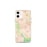 Custom iPhone 12 mini Clifton Virginia Map Phone Case in Watercolor