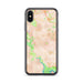 Custom iPhone X/XS Clifton Virginia Map Phone Case in Watercolor