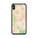 Custom iPhone XS Max Clifton Virginia Map Phone Case in Watercolor