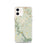Custom iPhone 12 Clifton Virginia Map Phone Case in Woodblock