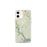 Custom iPhone 12 mini Clifton Virginia Map Phone Case in Woodblock