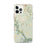 Custom iPhone 12 Pro Max Clifton Virginia Map Phone Case in Woodblock