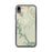 Custom iPhone XR Clifton Virginia Map Phone Case in Woodblock