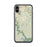 Custom iPhone X/XS Clifton Virginia Map Phone Case in Woodblock