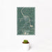 12x18 Cloquet Minnesota Map Print Portrait Orientation in Afternoon Style With Small Cactus Plant in White Planter