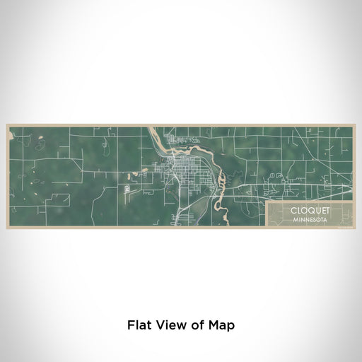 Flat View of Map Custom Cloquet Minnesota Map Enamel Mug in Afternoon