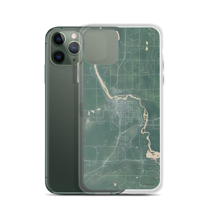 Custom Cloquet Minnesota Map Phone Case in Afternoon