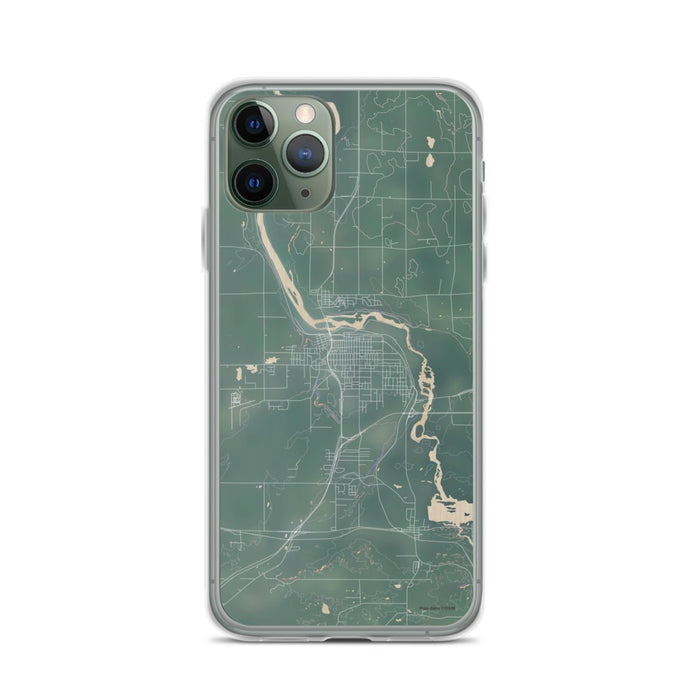 Custom iPhone 11 Pro Cloquet Minnesota Map Phone Case in Afternoon