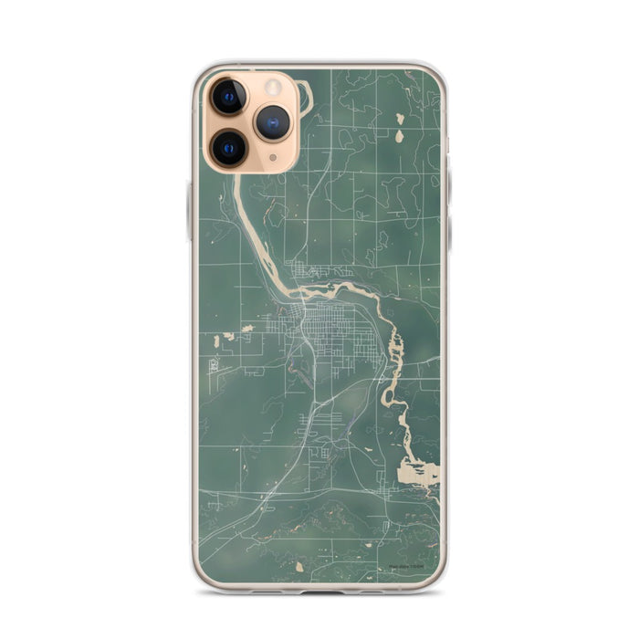 Custom iPhone 11 Pro Max Cloquet Minnesota Map Phone Case in Afternoon