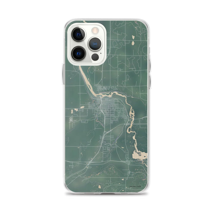 Custom iPhone 12 Pro Max Cloquet Minnesota Map Phone Case in Afternoon
