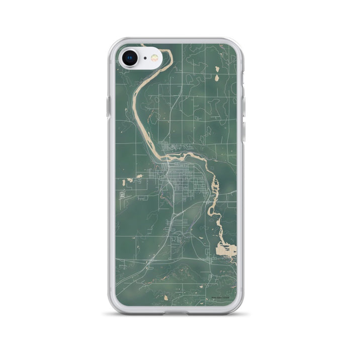Custom iPhone SE Cloquet Minnesota Map Phone Case in Afternoon