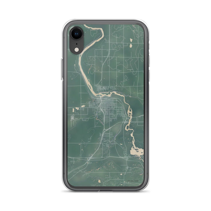 Custom iPhone XR Cloquet Minnesota Map Phone Case in Afternoon