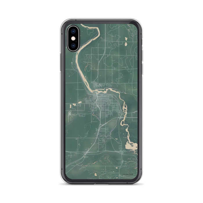 Custom iPhone XS Max Cloquet Minnesota Map Phone Case in Afternoon