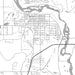Cloquet Minnesota Map Print in Classic Style Zoomed In Close Up Showing Details