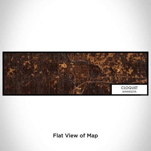 Flat View of Map Custom Cloquet Minnesota Map Enamel Mug in Ember