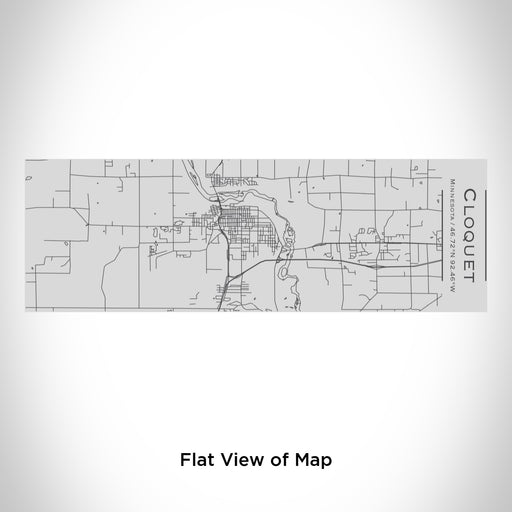 Rendered View of Cloquet Minnesota Map Engraving on 10oz Stainless Steel Insulated Cup with Sipping Lid